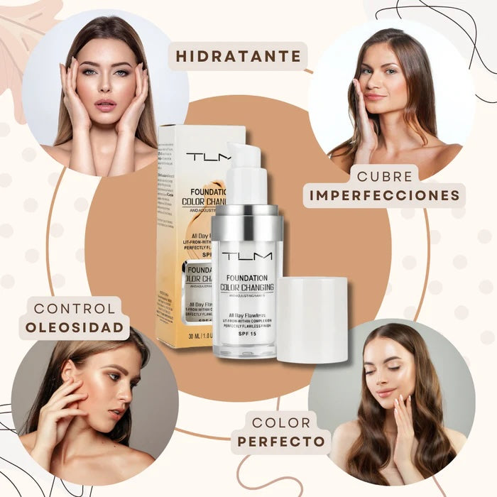 Changing Foundation™ Base Cosmética Adaptativa | Para todo tonos de piel